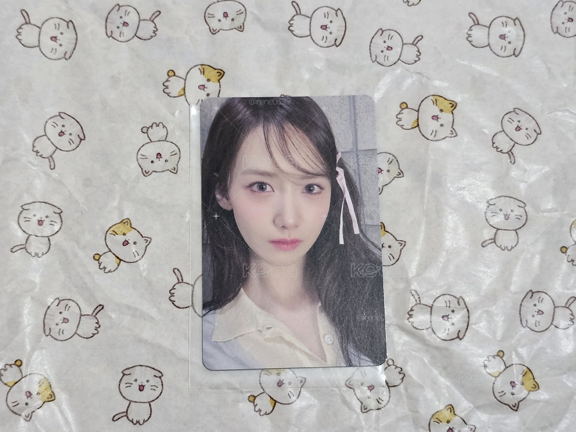 Yoona 2024生日快閃 袋子 周邊卡 