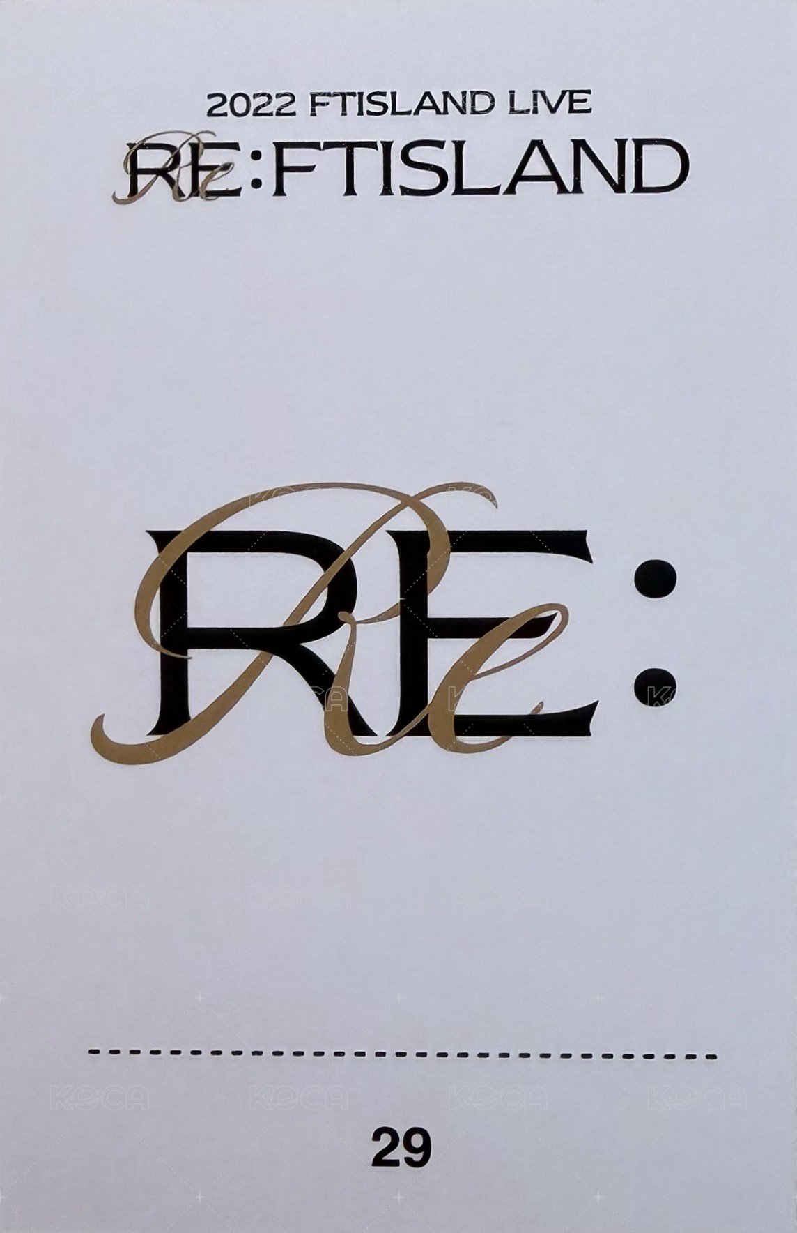 RE: FTISLAND 卡包 隨機卡  背面