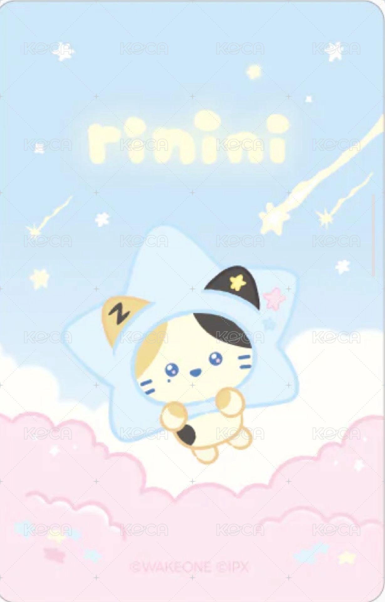 zeroni 星星 周邊卡  背面