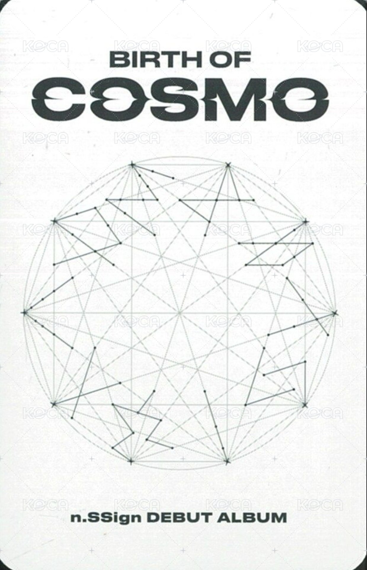 BIRTH OF COSMO  專輯卡 WARMHOLE&FEAST OF LIGHT&FIND THEM1、2 ver. 背面