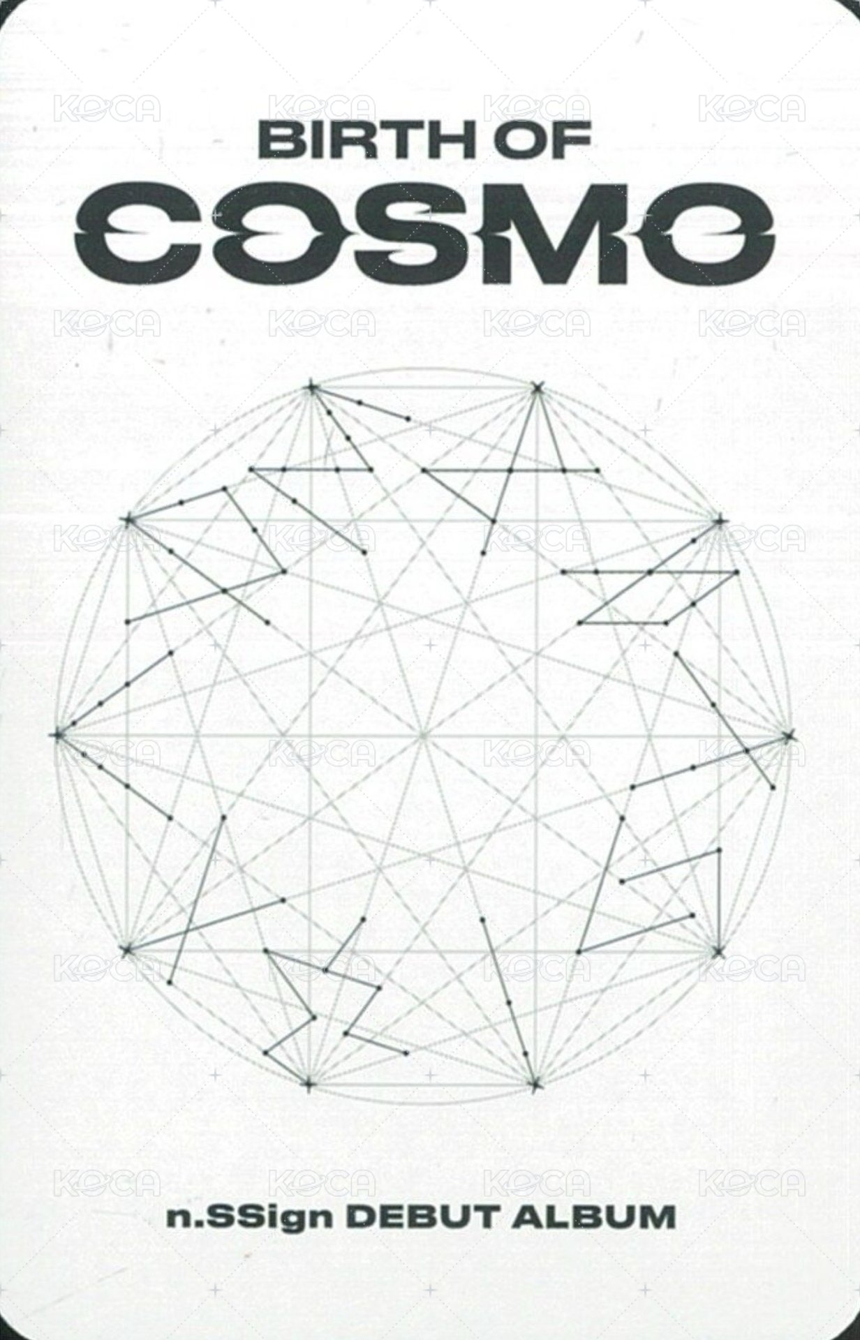 BIRTH OF COSMO  專輯卡 WARMHOLE&FEAST OF LIGHT&FIND THEM1、2 ver. 背面