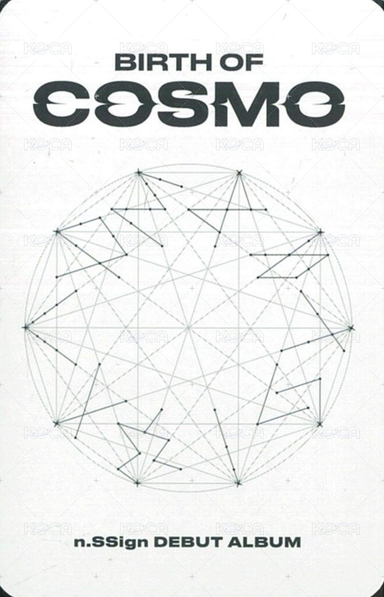 BIRTH OF COSMO  專輯卡 WARMHOLE&FEAST OF LIGHT&FIND THEM1、2 ver.  背面