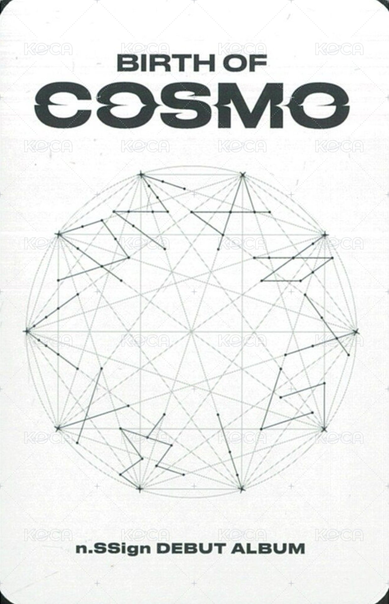 BIRTH OF COSMO  專輯卡 WARMHOLE&FEAST OF LIGHT&FIND THEM1、2 ver. 背面