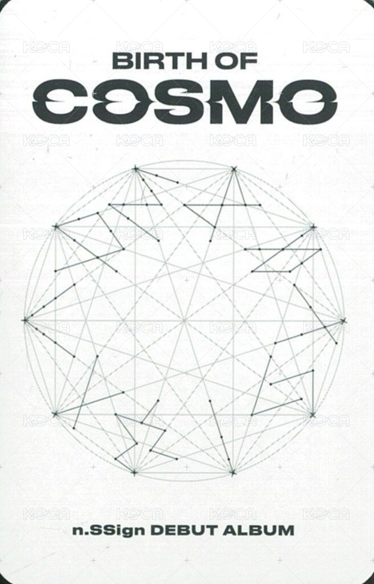 BIRTH OF COSMO  專輯卡 WARMHOLE&FEAST OF LIGHT&FIND THEM1、2 ver. 背面
