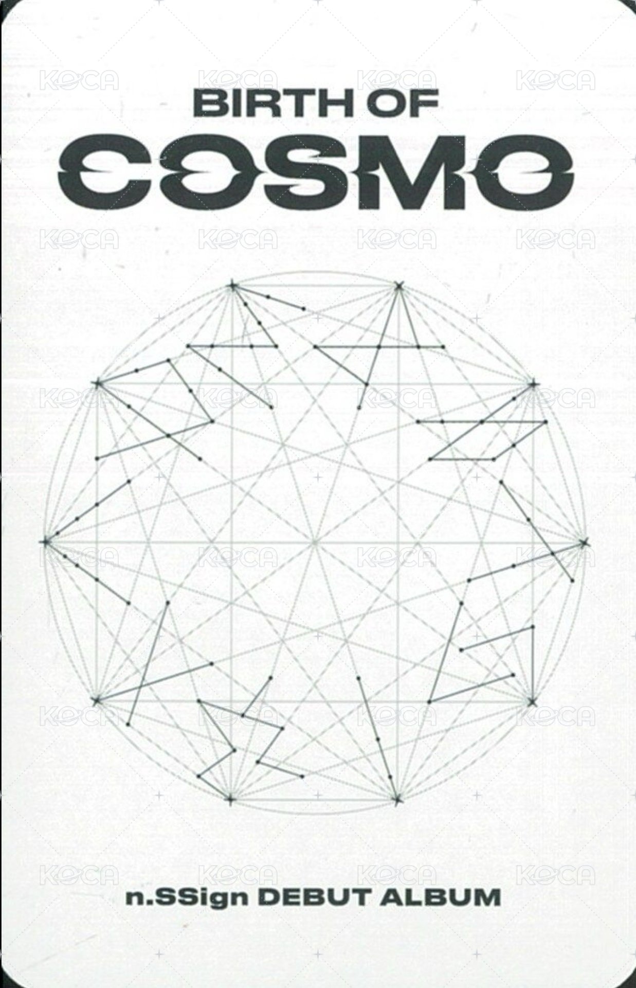 BIRTH OF COSMO  專輯卡 WARMHOLE&FEAST OF LIGHT&FIND THEM1、2 ver. 背面