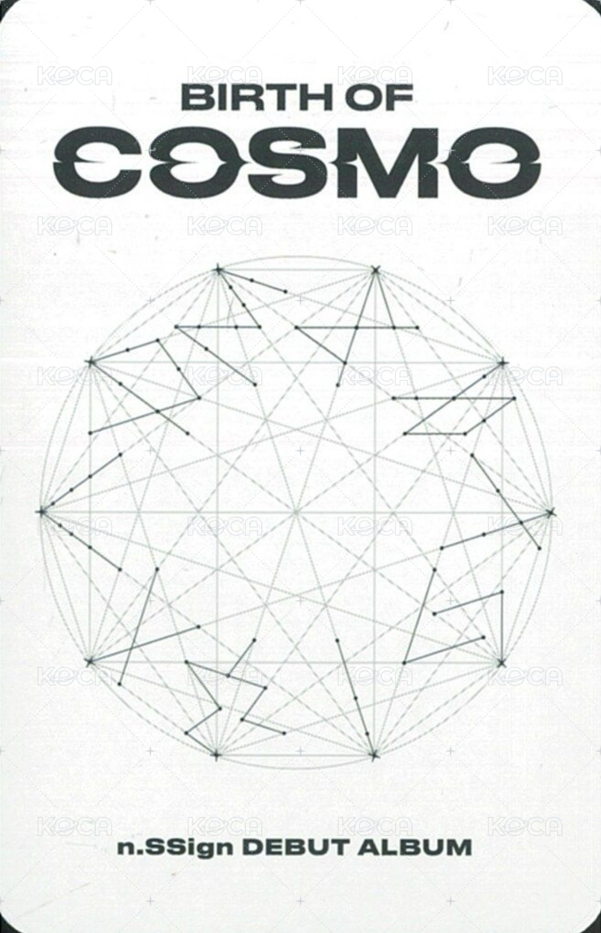 BIRTH OF COSMO  專輯卡 WARMHOLE&FEAST OF LIGHT&FIND THEM1、2 ver. 背面