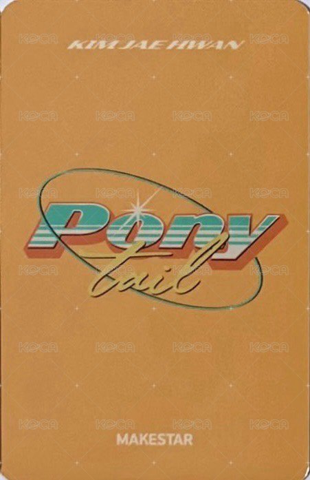 單曲 Ponytail ms 花店 簽售卡  背面