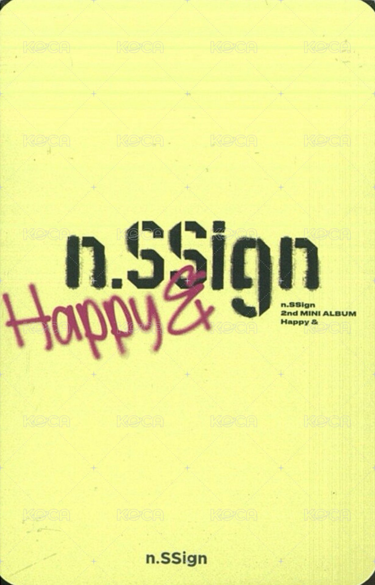Happy & dmc 應募1.0 簽售卡  背面