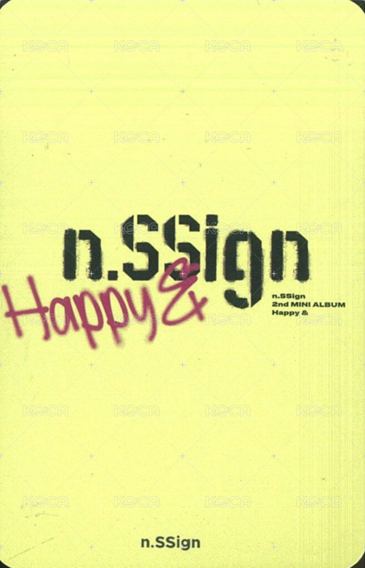 Happy & dmc 應募1.0 簽售卡  背面