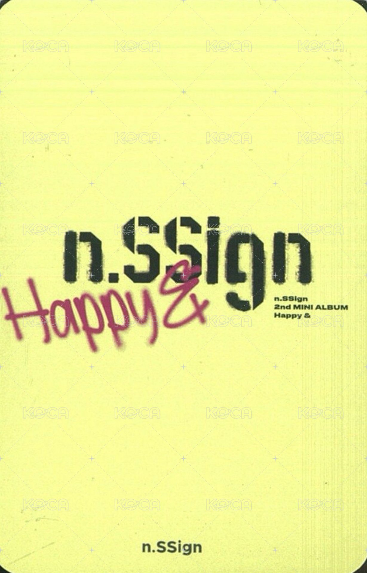 Happy & dmc 應募1.0 簽售卡  背面