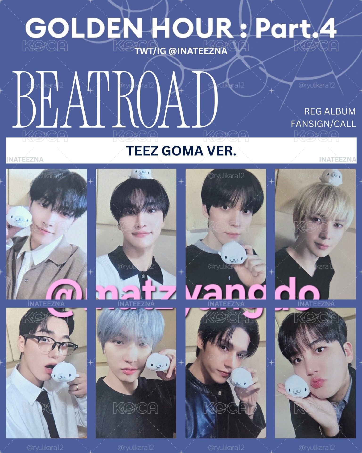 ATEEZ GH4 BR小海豹ver.簽售卡 友榮