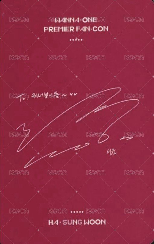 FANCON 演唱會 DVD / CD 卡  背面