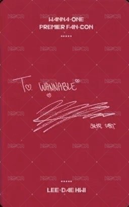 FANCON 演唱會 DVD / CD 卡  背面