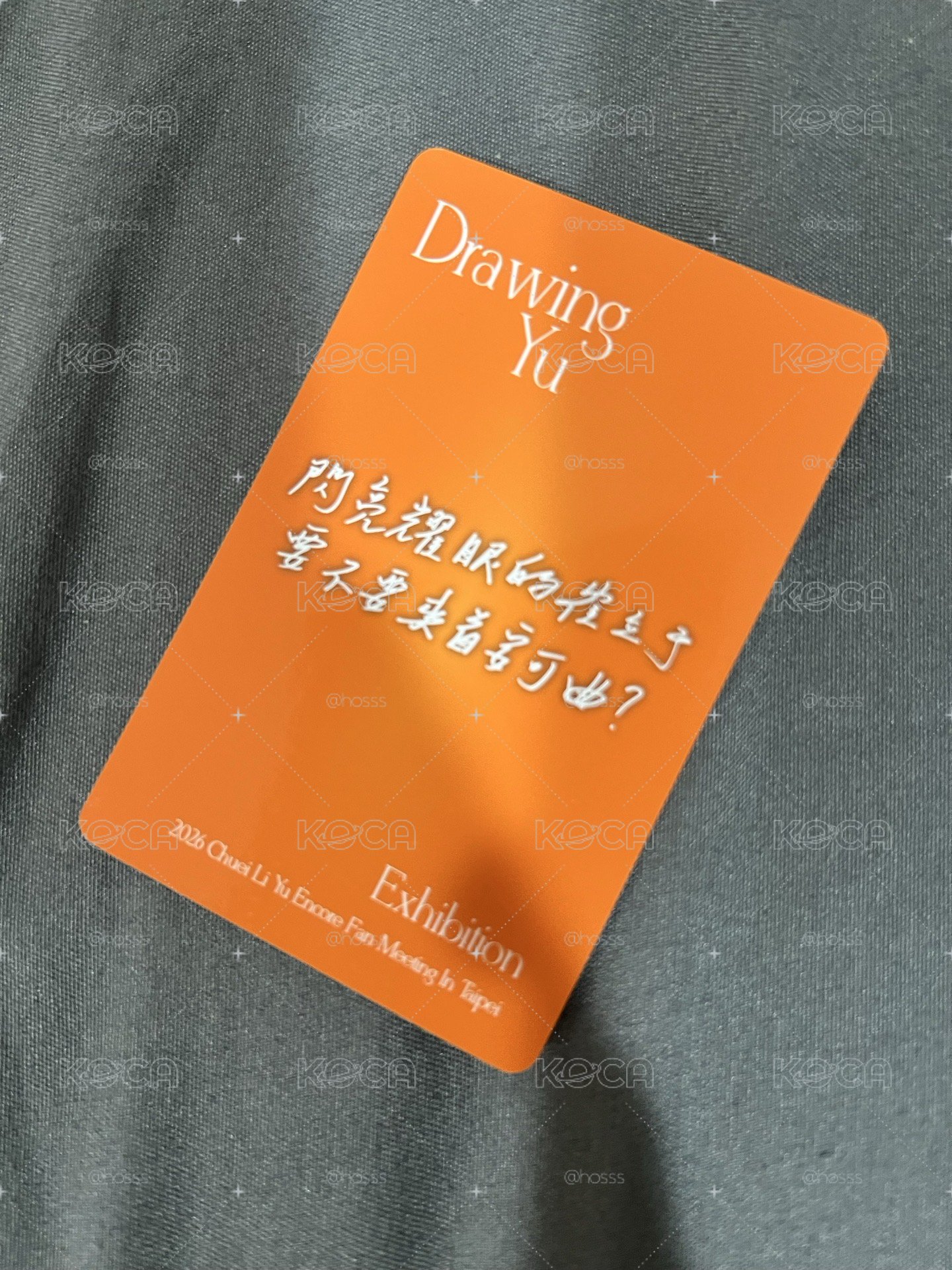 崔立于飯咪台北入場卡