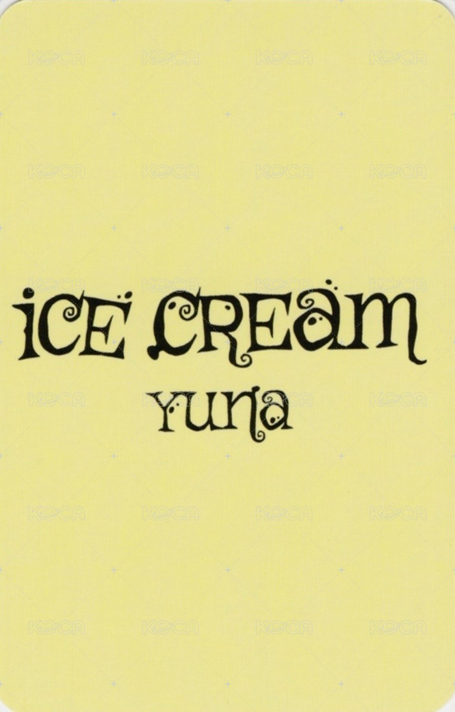 Ice Cream mp 1.0 線上 簽售卡  背面