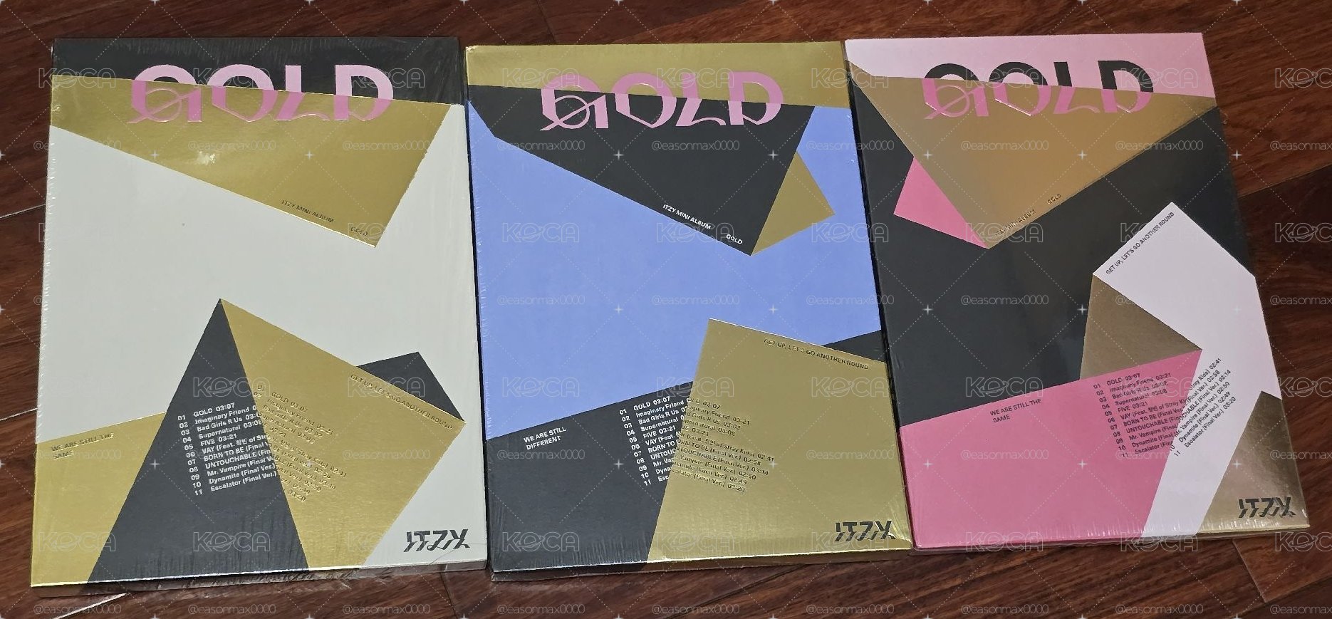 ITZY GOLD 普版 三本套組
