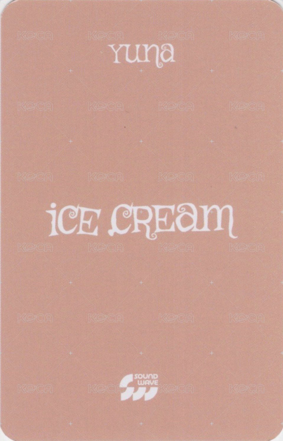 Ice Cream sw 預售 特典卡  背面