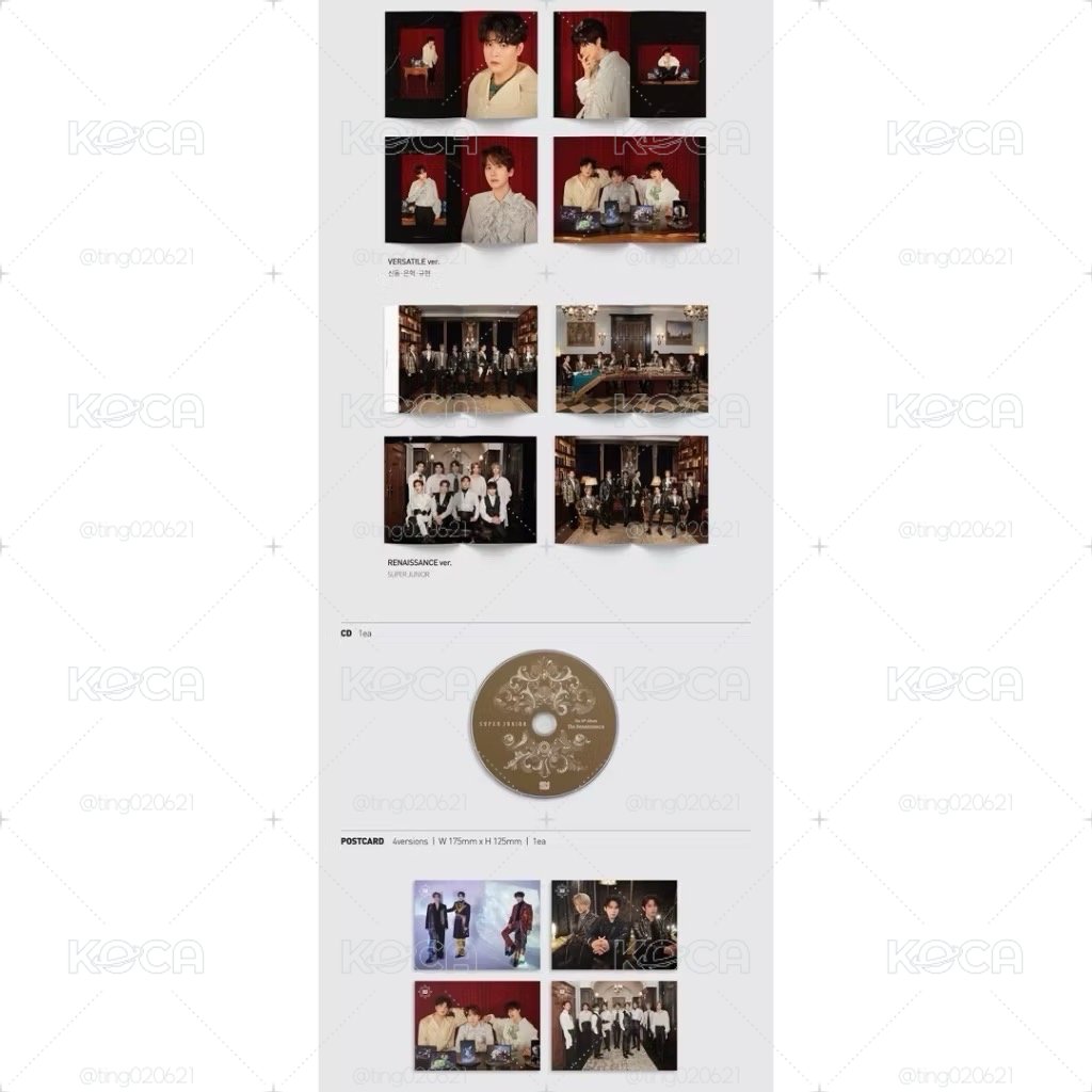 空專 SUPER JUNIOR - VOL.10 THE RENAISSANCE 正規十輯 BEAUTIFUL Ver