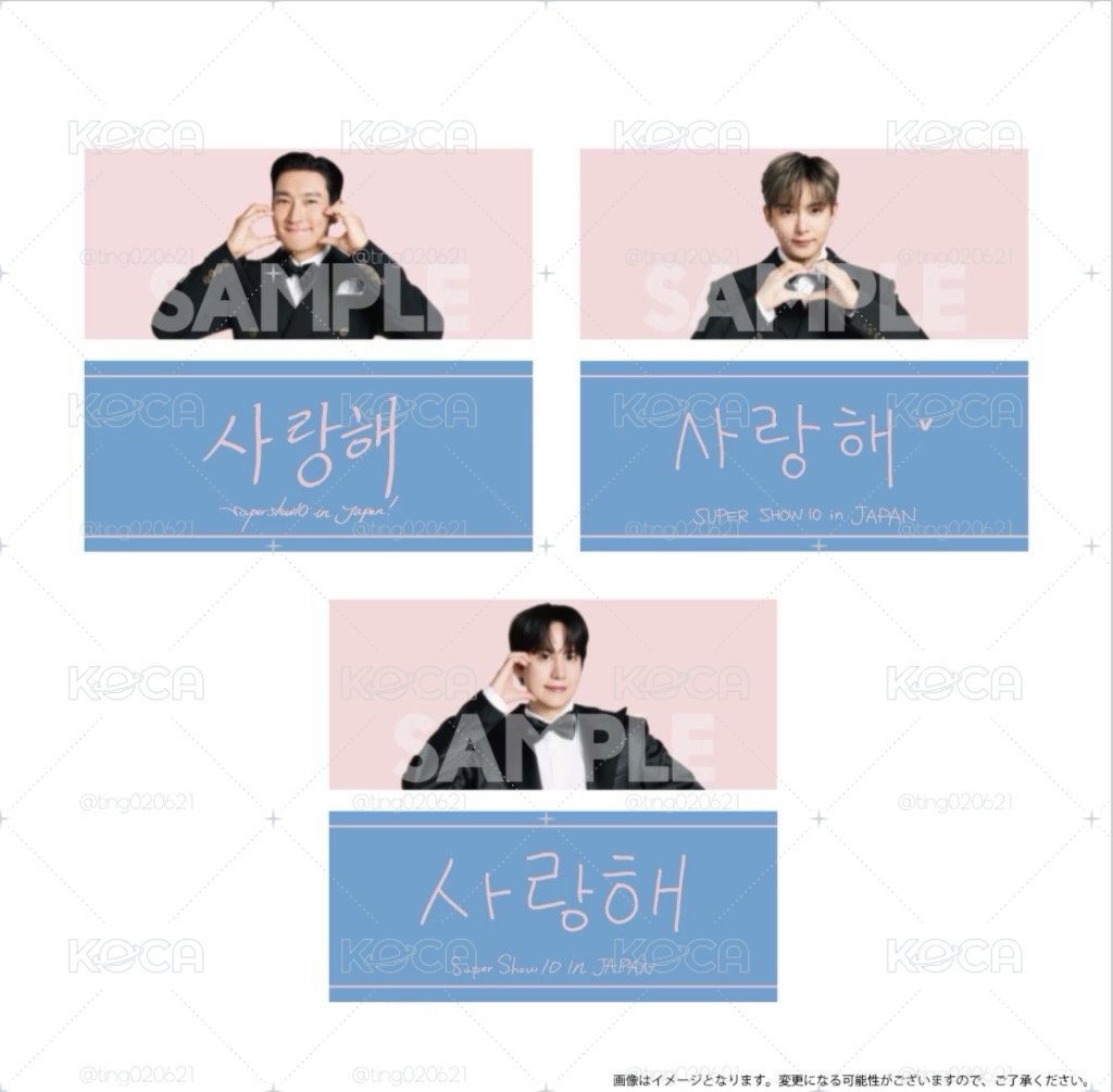 Super junior 日巡週邊 標語毛巾 手幅 官方週邊 Super show10