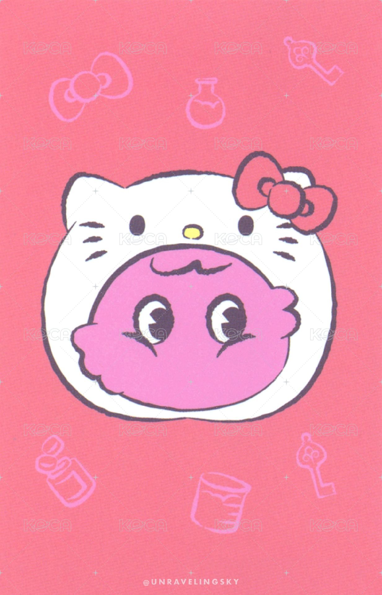 KITTY快閃 周邊卡 卡套 背面