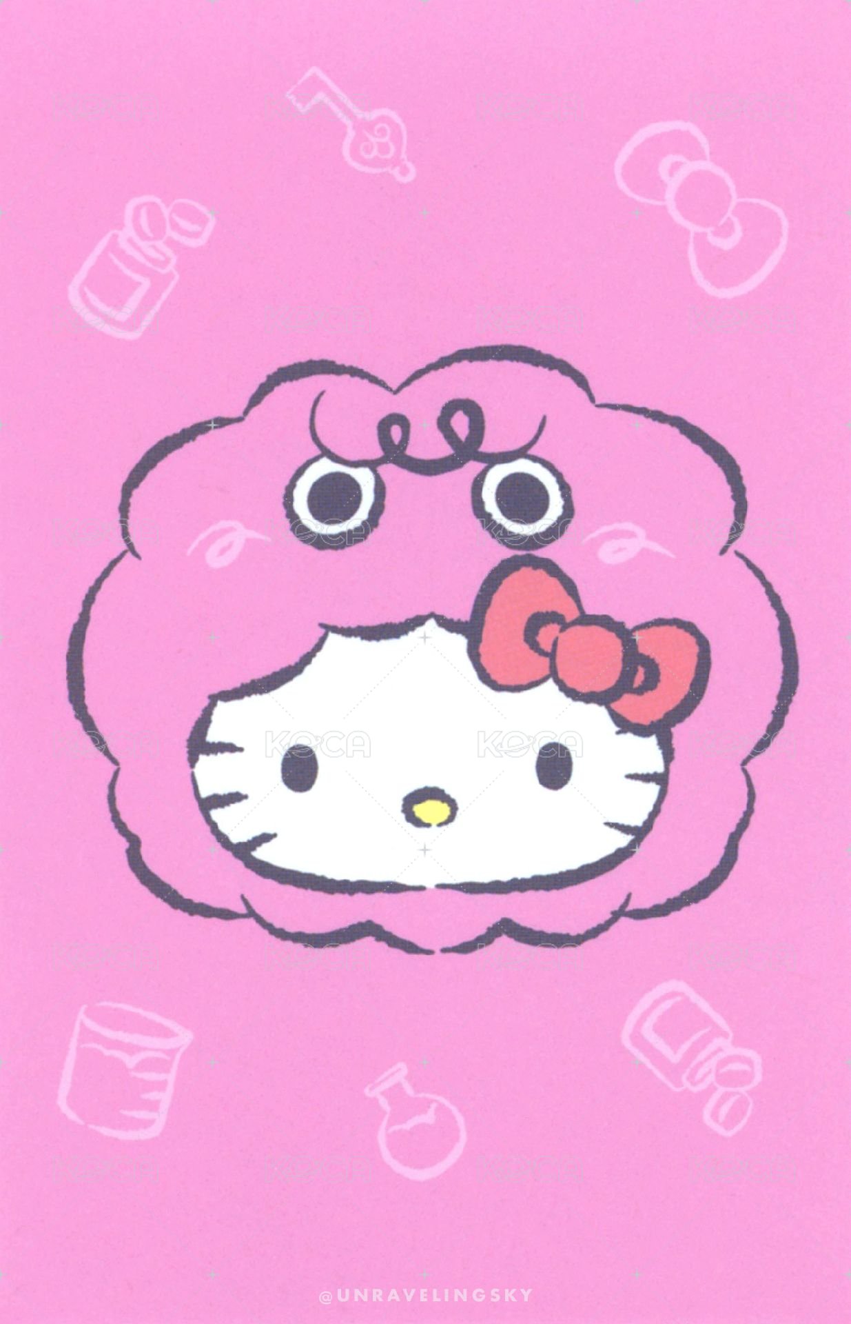KITTY快閃 周邊卡 卡套 背面