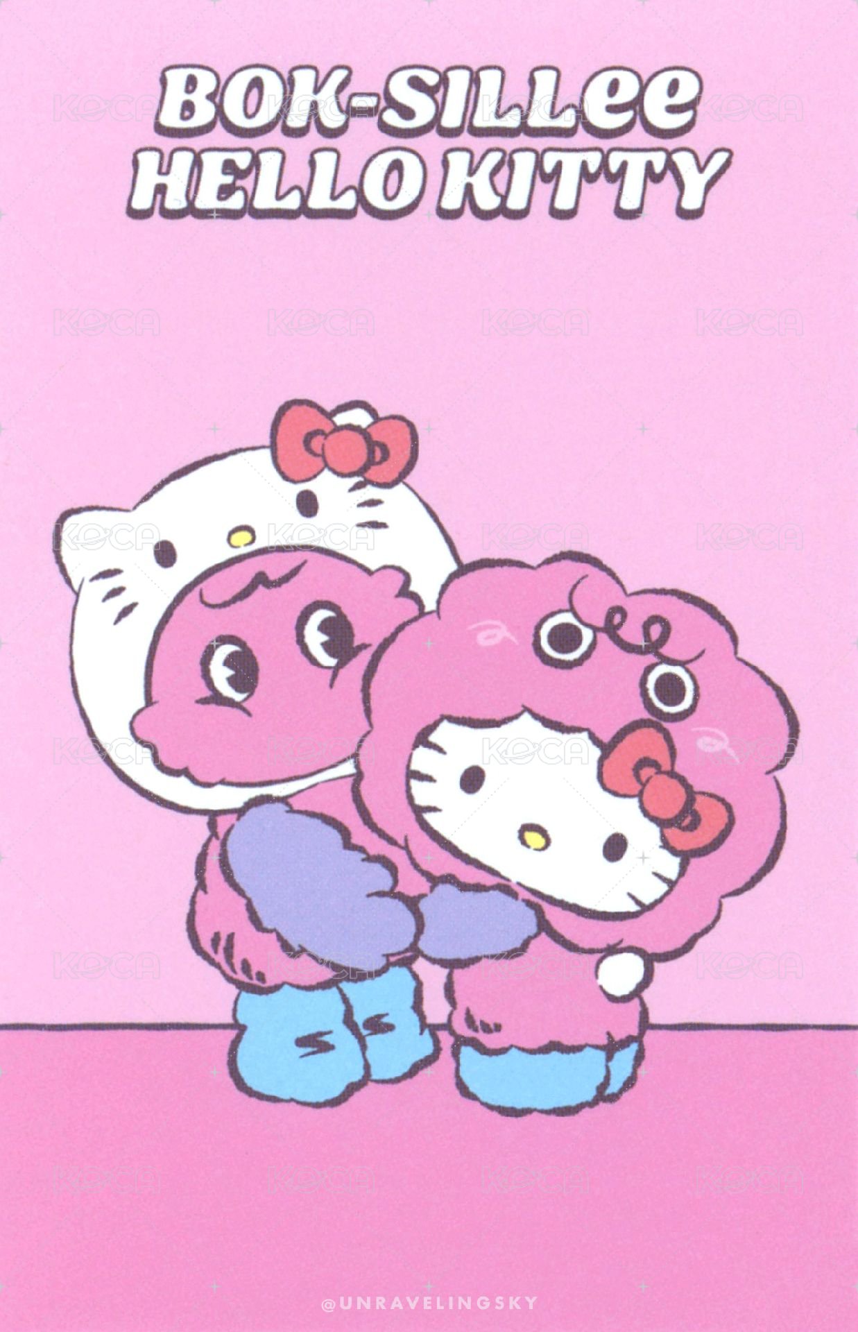 KITTY快閃 周邊卡  背面