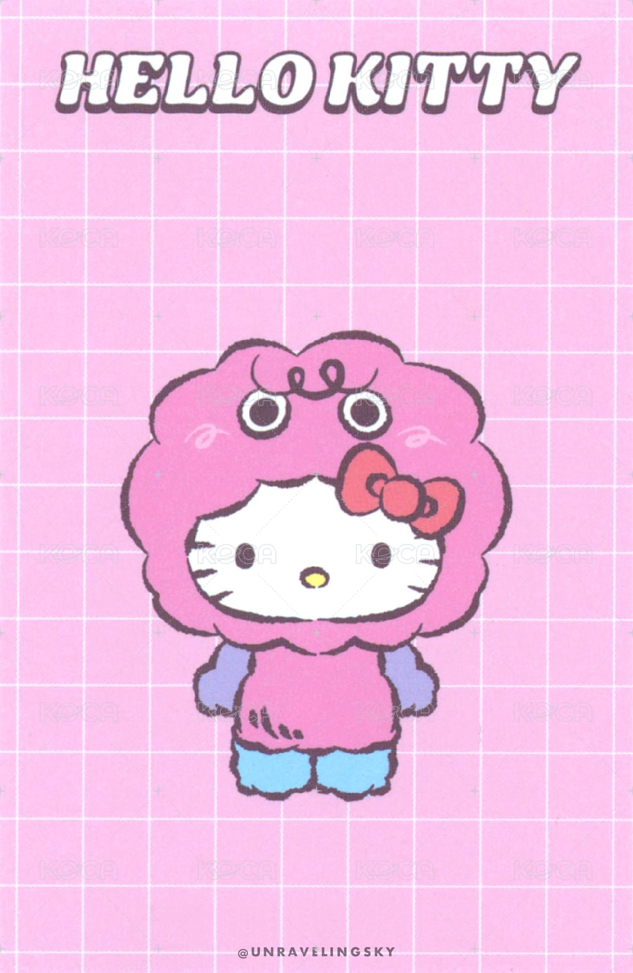 KITTY快閃 周邊卡  背面