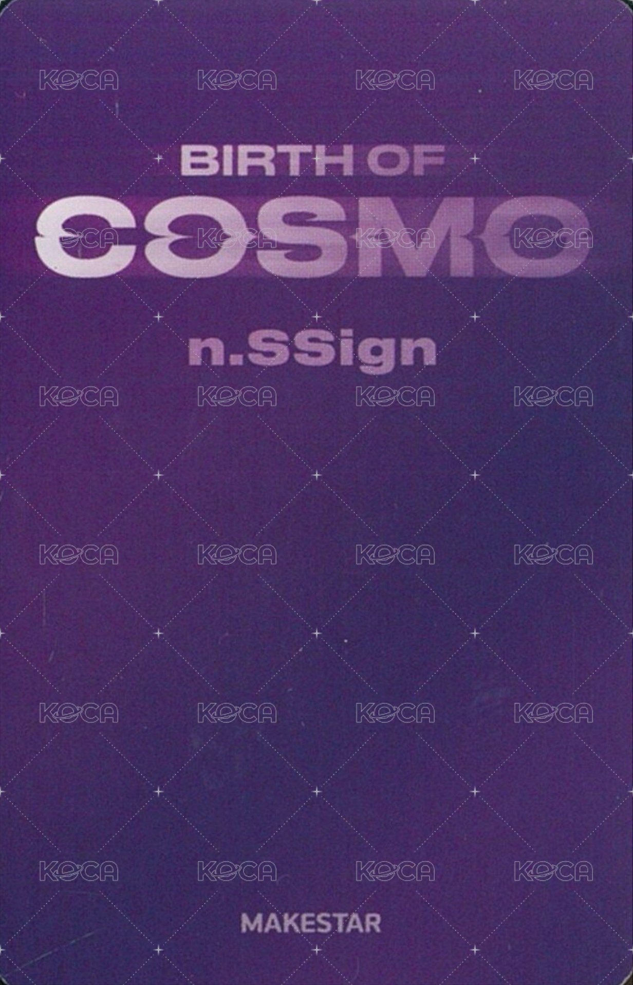 BIRTH OF COSMO  ms 線下2.0 簽售卡 格紋披風ver. 背面