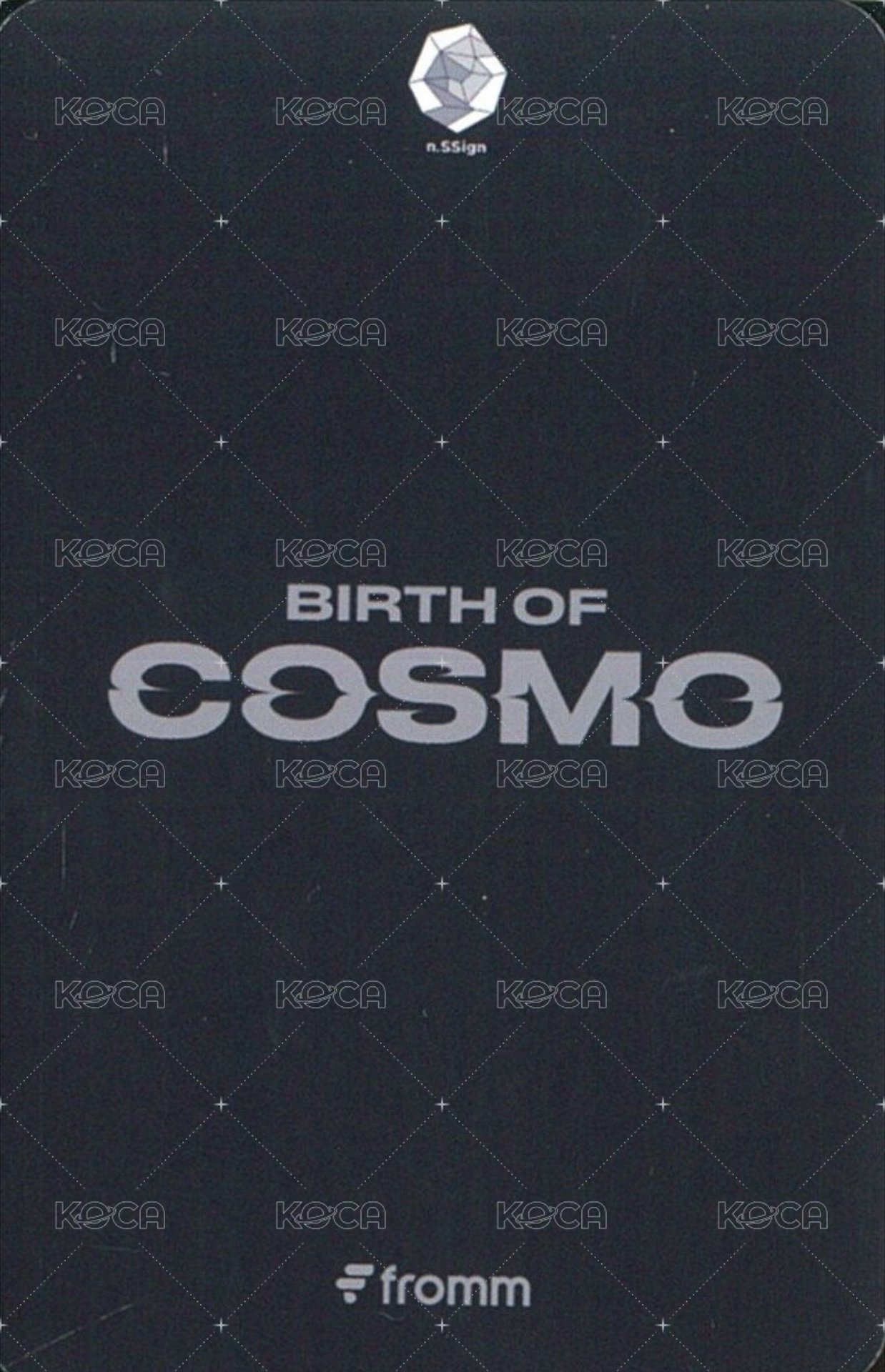 BIRTH OF COSMO  fromm 4.0 簽售卡  背面