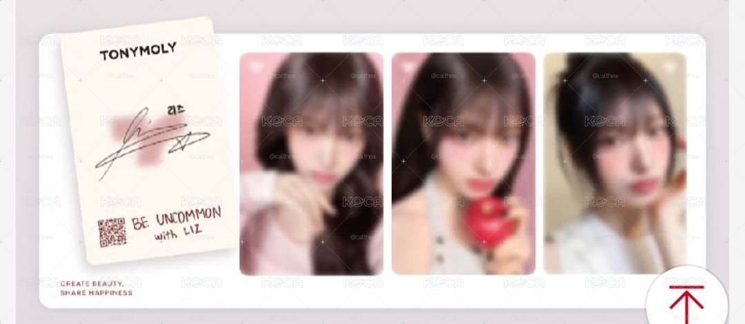 預售 Tonymoly Liz代言卡 ive