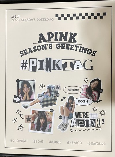 Apink 2024 ’PINK TAG‘ 年曆完整組