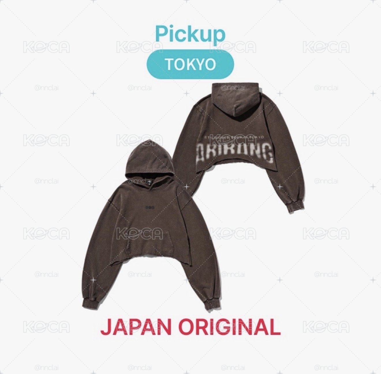 BTS東京場限定_長袖短版帽T_XL