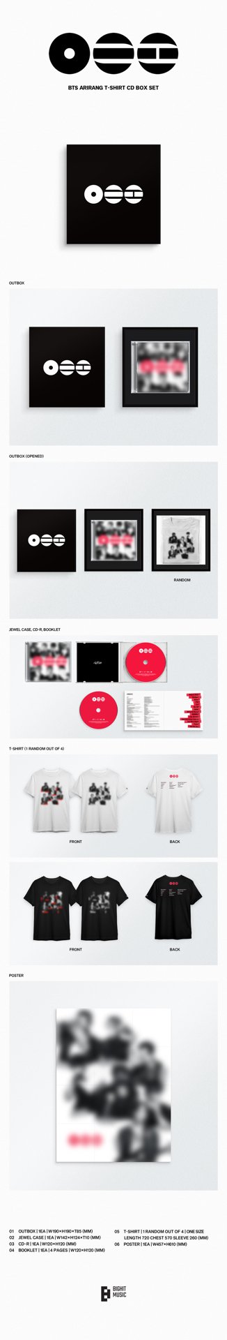 ARIRANG' (T-Shirt CD Box Set)
