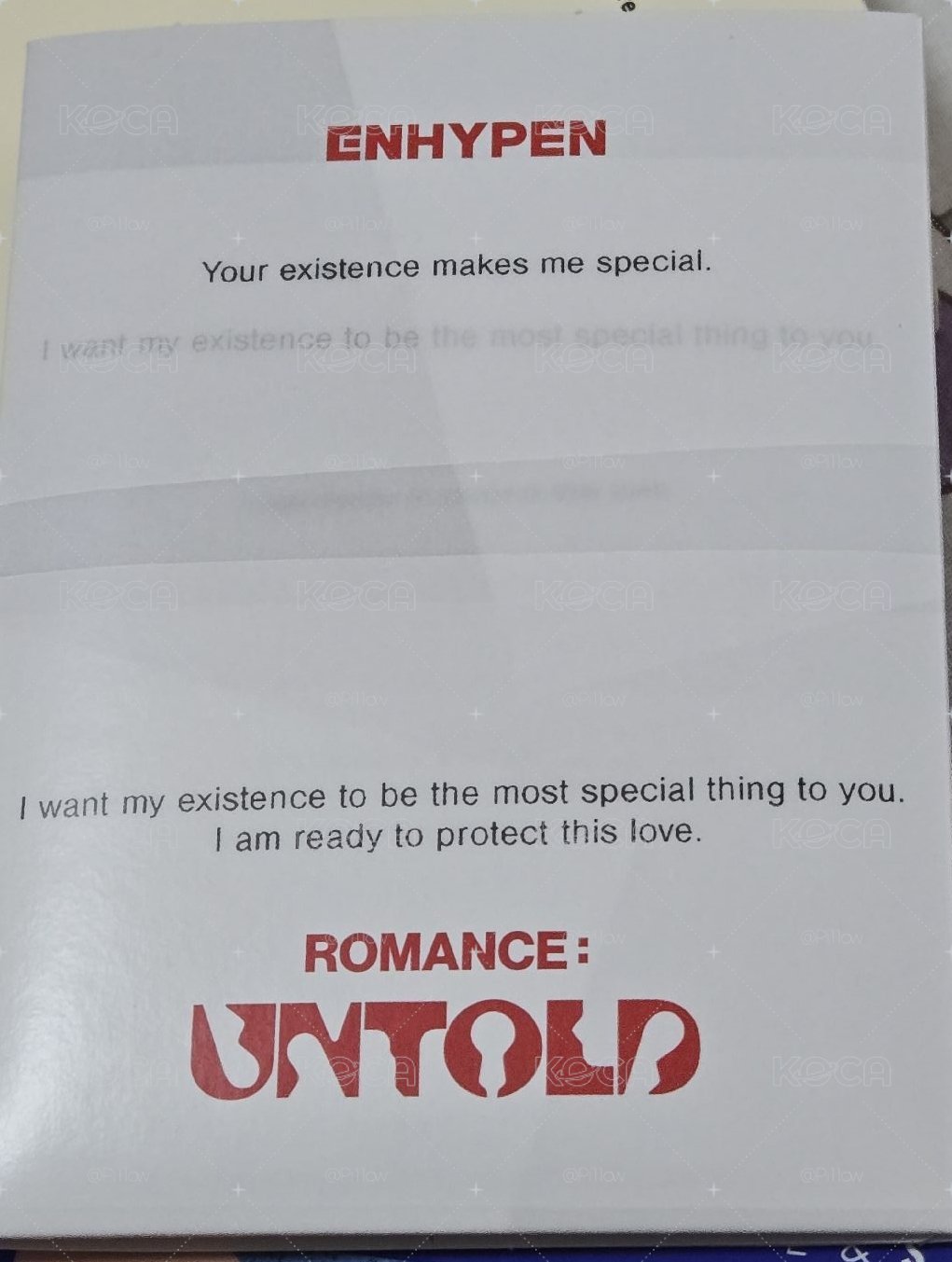 Enhypen romance:untold電子空專+固卡+團卡