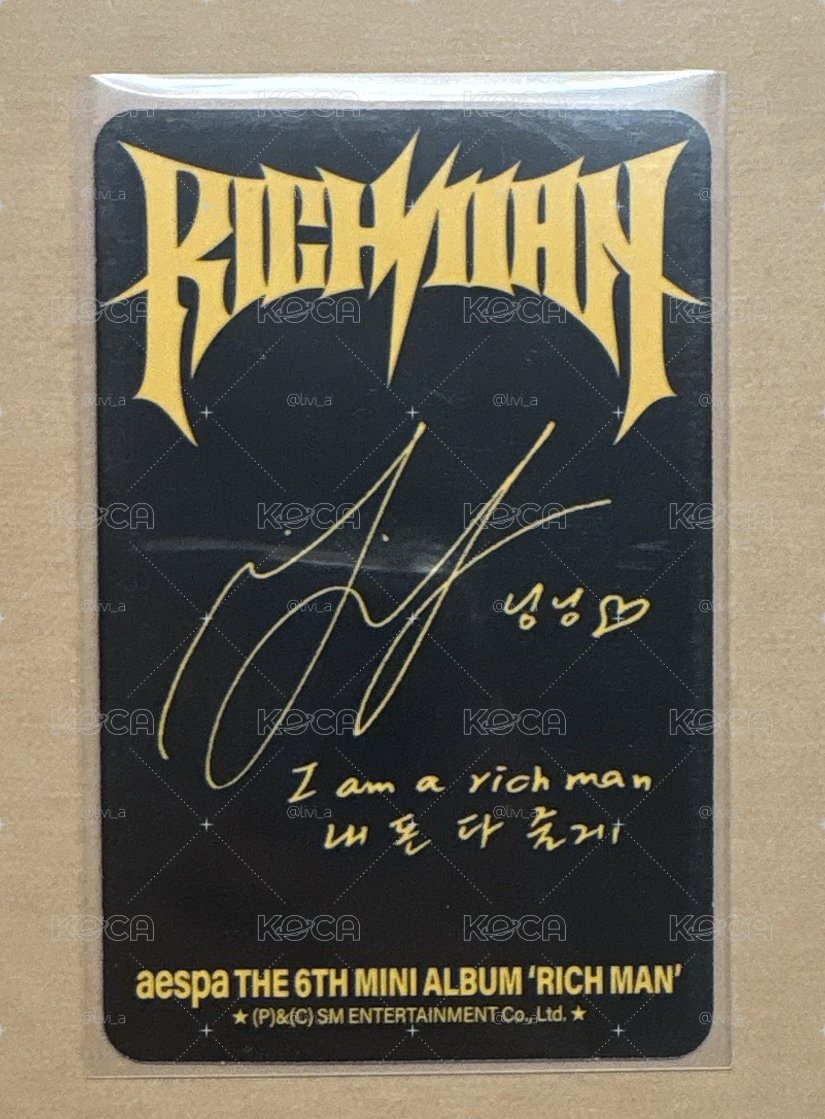 Rich Man 專輯卡 JAPAN 寧