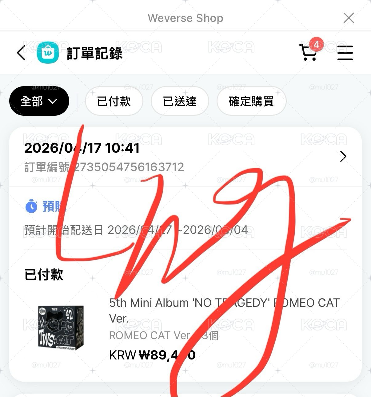 娃專黑貓 wvs下單 無特典