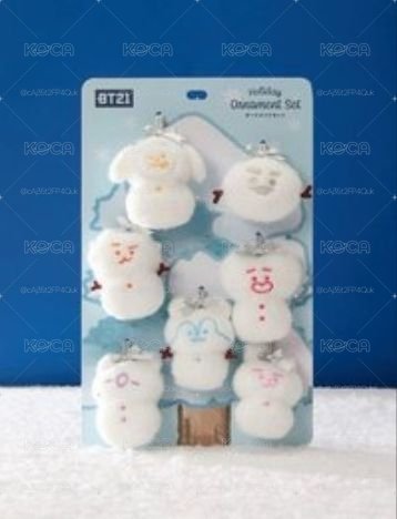 bt21 雪人娃娃吊飾