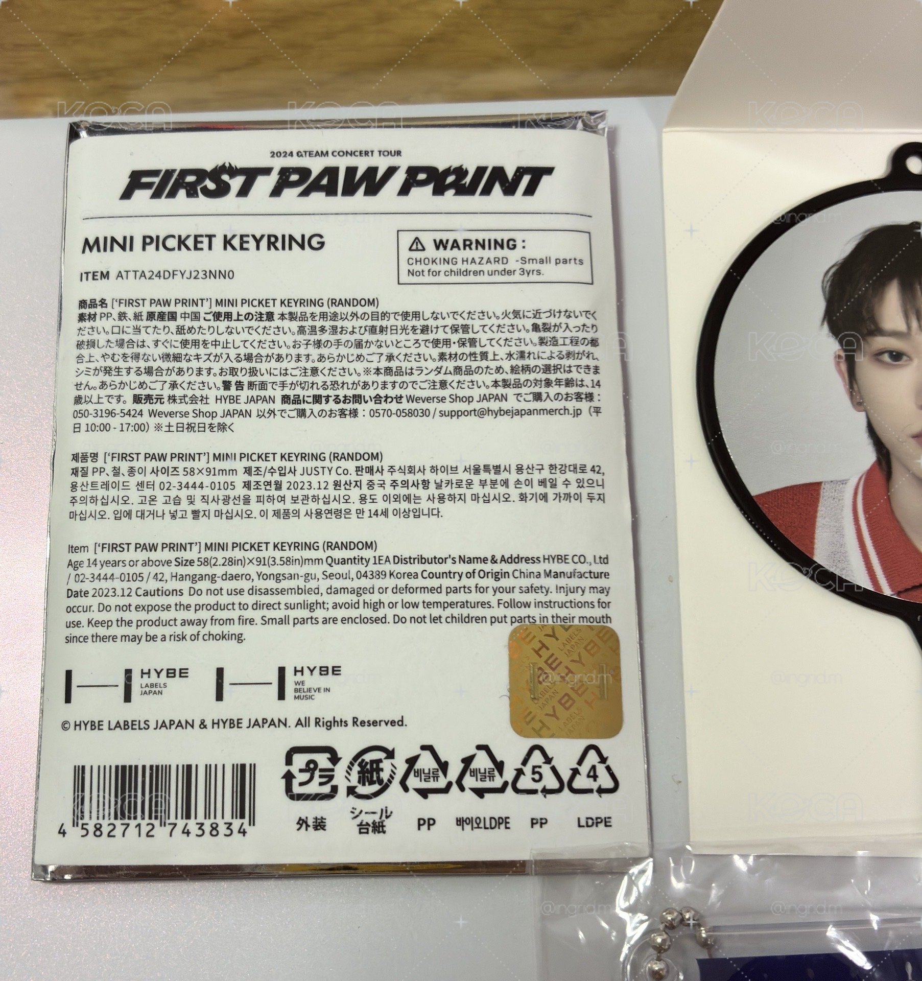 FPP Harua小扇吊飾+卡套