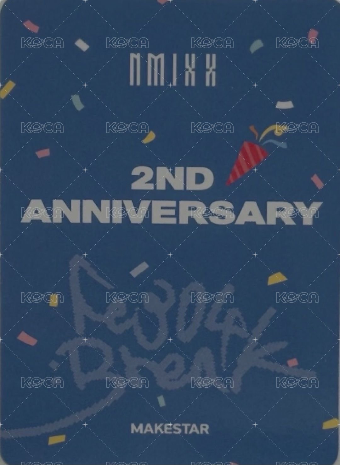 BREAK ms 3.0 簽售卡 二週年塗鴉 背面