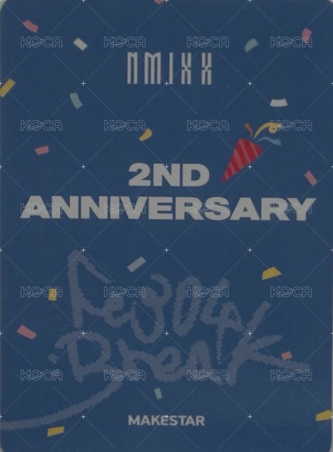 BREAK ms 3.0 簽售卡 二週年塗鴉 背面