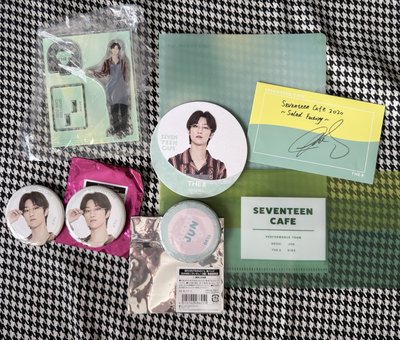 (現貨 整圖出）seventeen 2020 cafe 明浩 the8 徽章 立牌 餐點卡