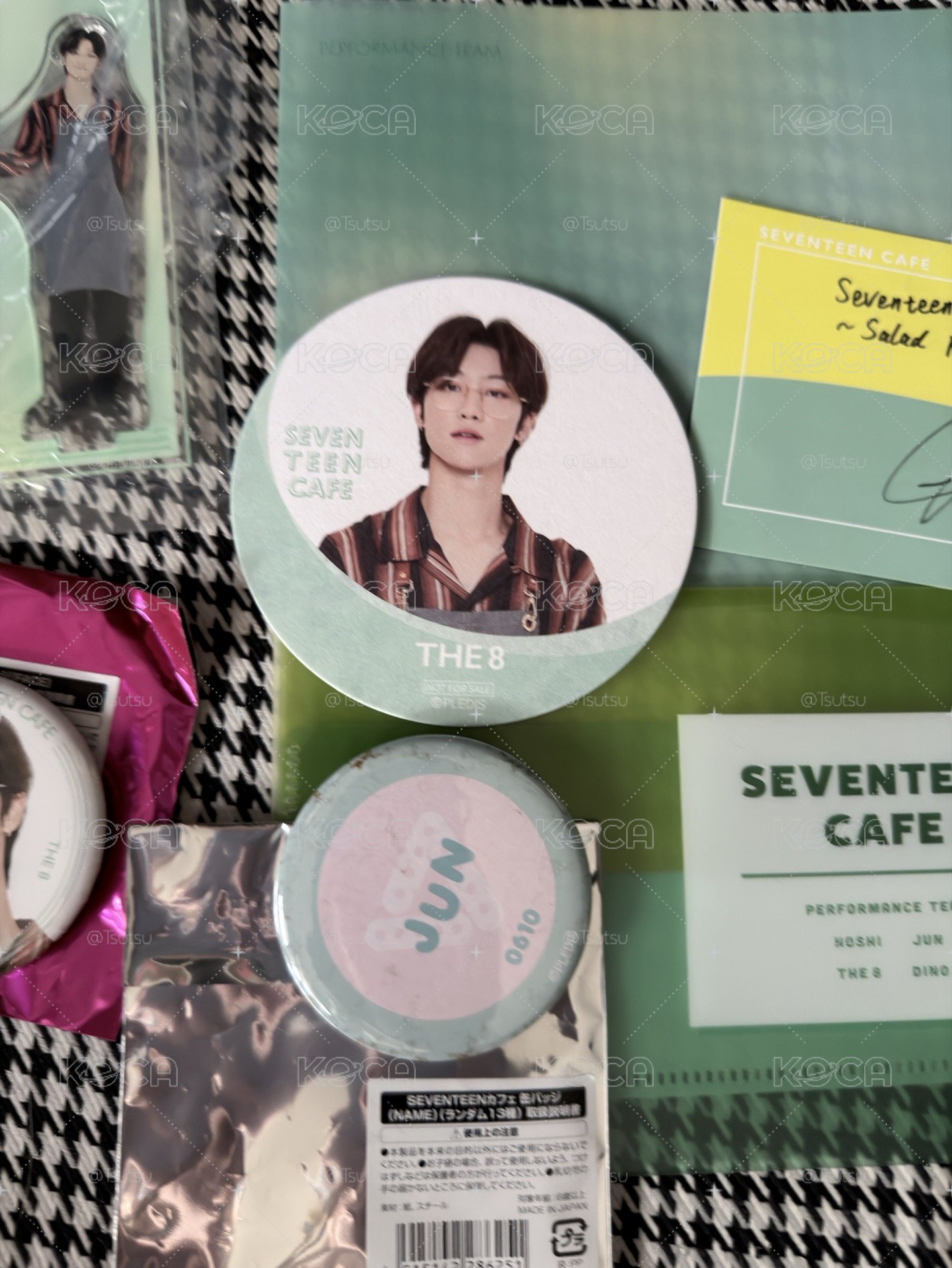 (現貨 整圖出）seventeen 2020 cafe 明浩 the8 徽章 立牌 餐點卡