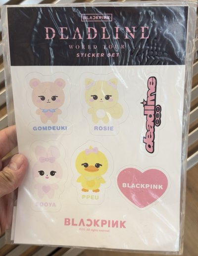 BLACKPINK-愛心鏡鑰匙圈+貼紙
