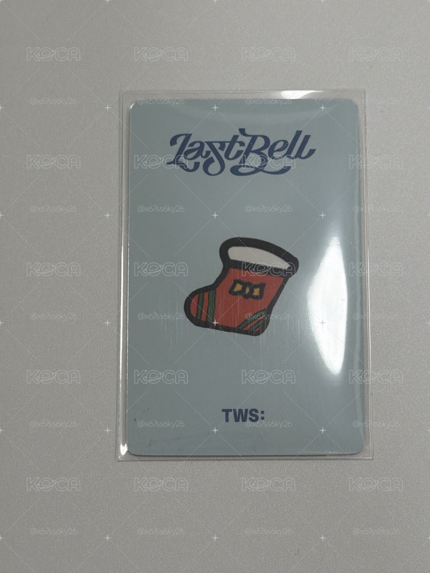 tws yzy聖誕拿花卡 韓振