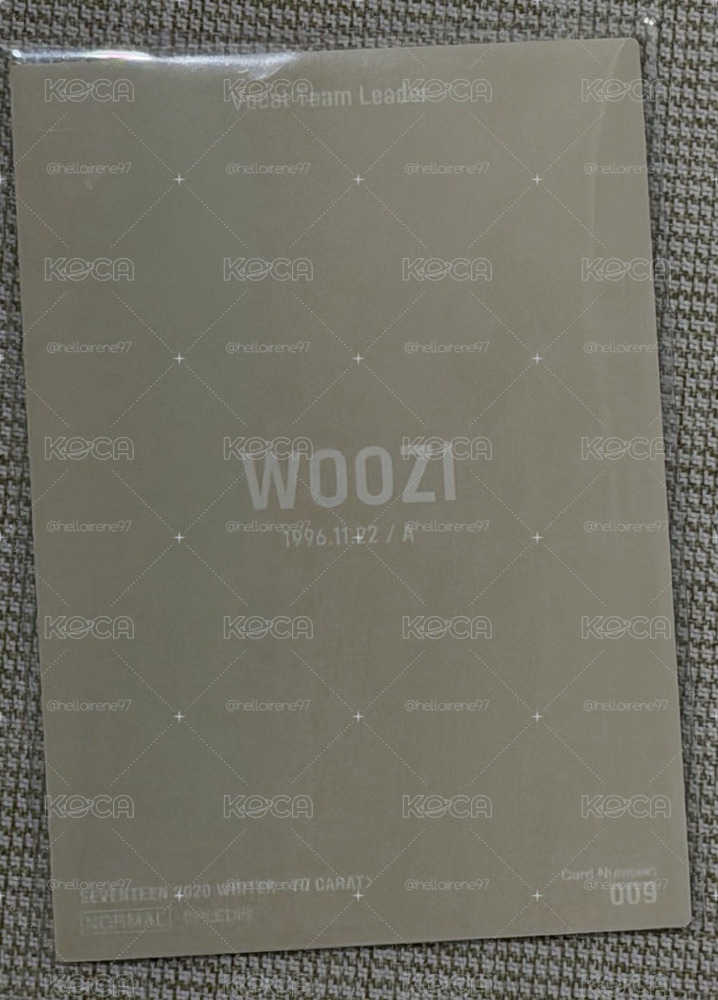 woozi 2020 冬周卡