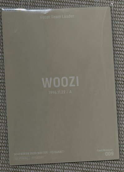 woozi 2020 冬周卡