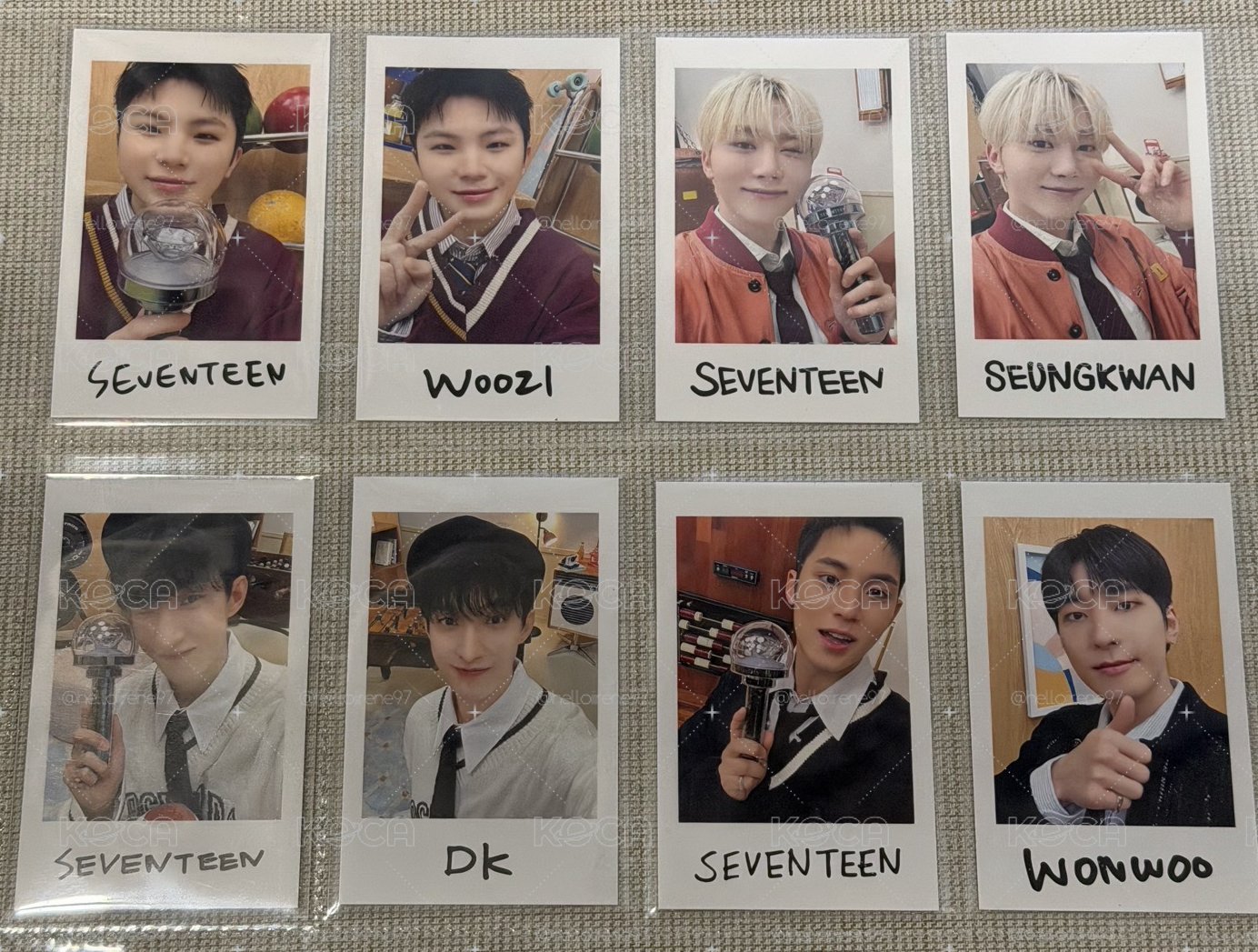 seventeen holiday隨機卡拍立得 woozi dk 勝寛 玟奎 圓佑 總共8張