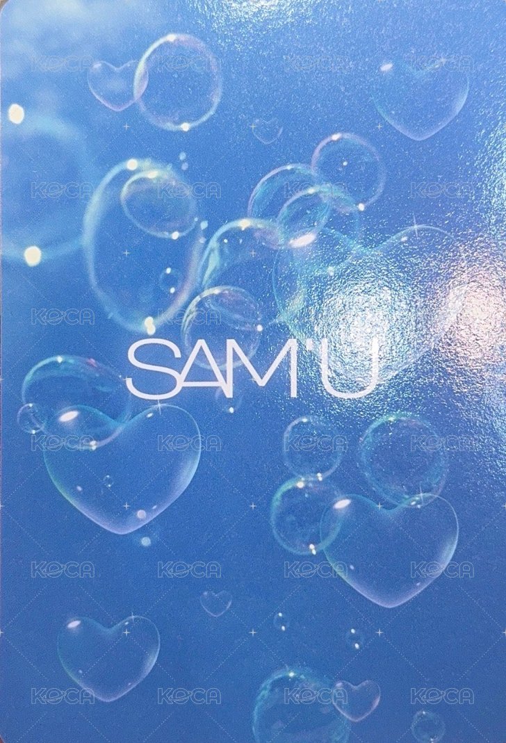 SAM’U 代言卡 pop-up 背面