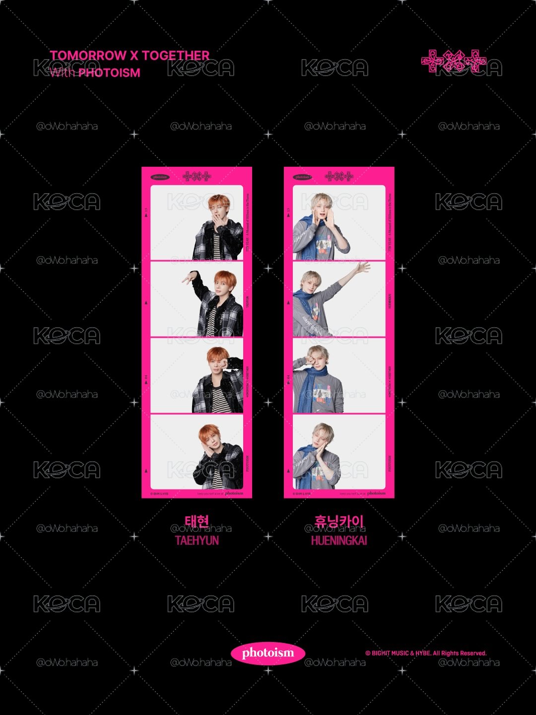 TXT-Photoism人生四格代印（白底）