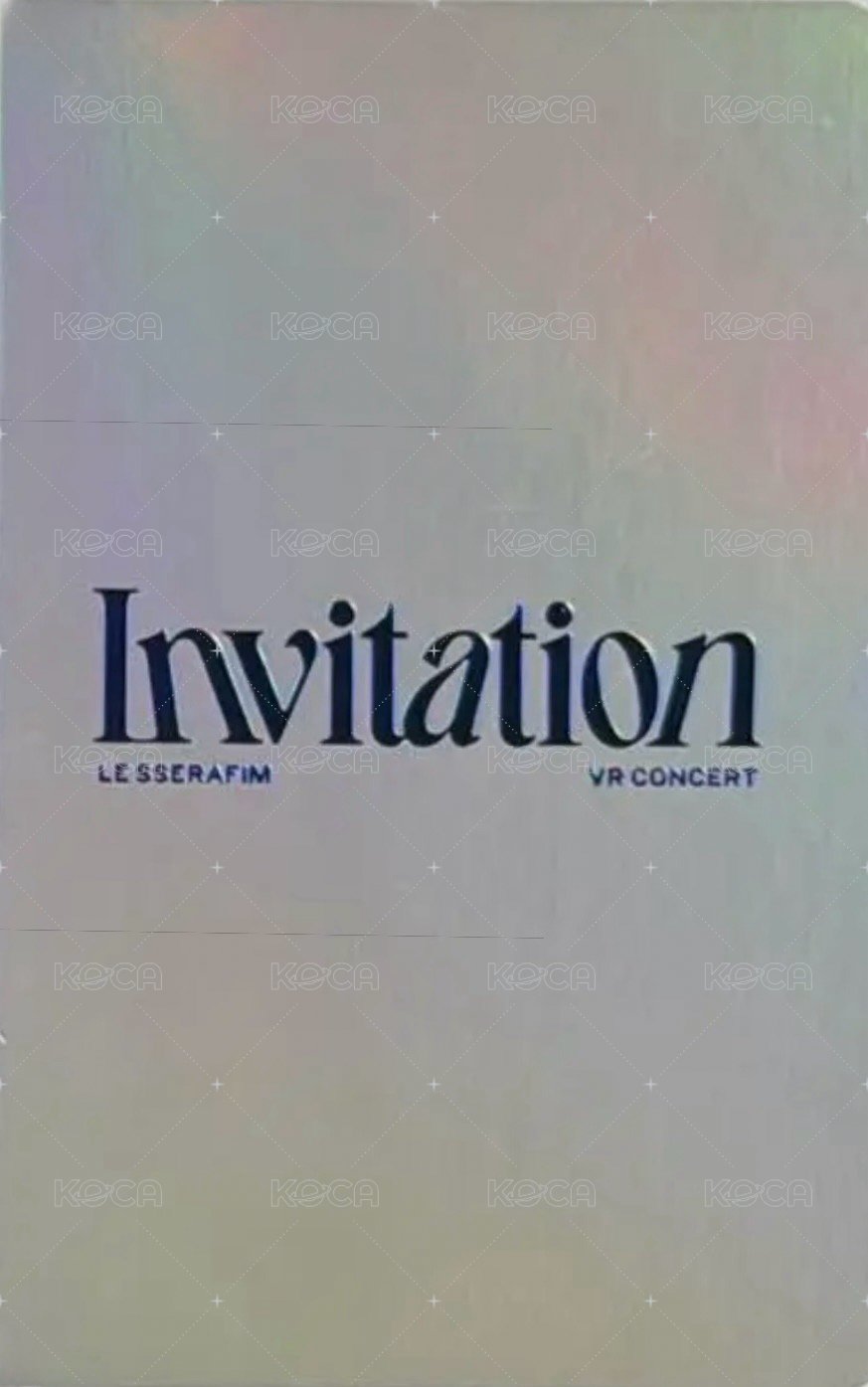 INVITATION 電影卡 隱藏雷射版 背面